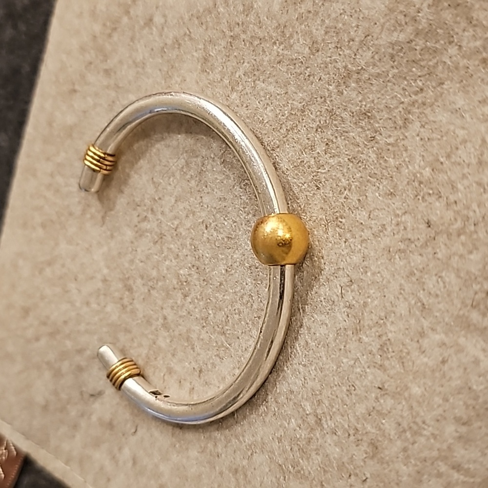 Madewell bracelet, silver and gold